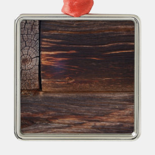 Ornamento De Metal EUA, Salmon, Idaho, Log Cabin