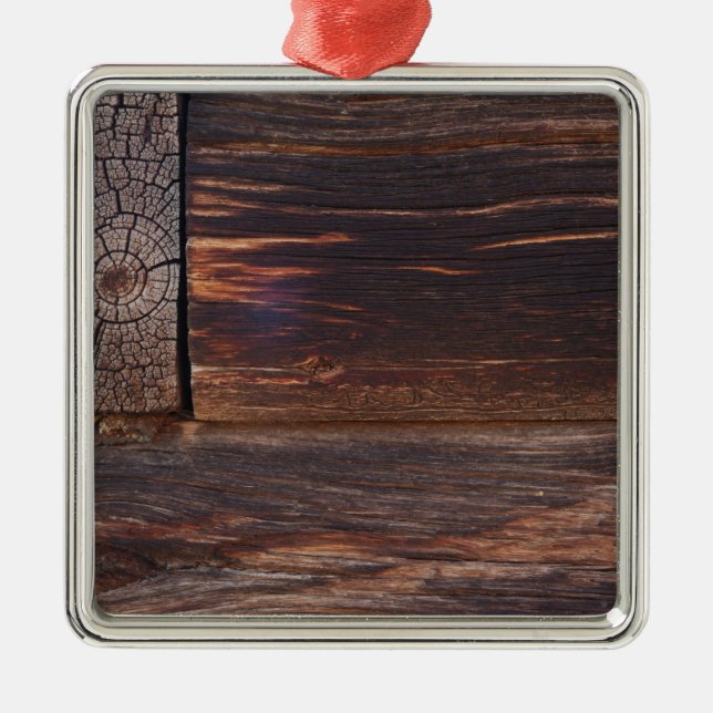 Ornamento De Metal EUA, Salmon, Idaho, Log Cabin (Frente)