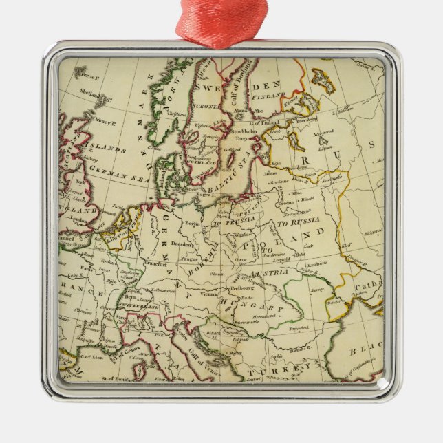 Ornamento De Metal Europa 33 (Frente)
