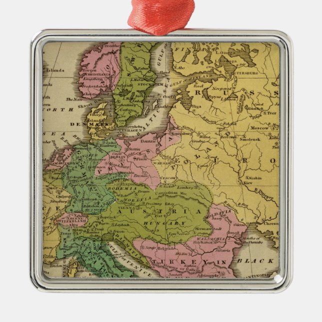 Ornamento De Metal Europa 40 (Frente)