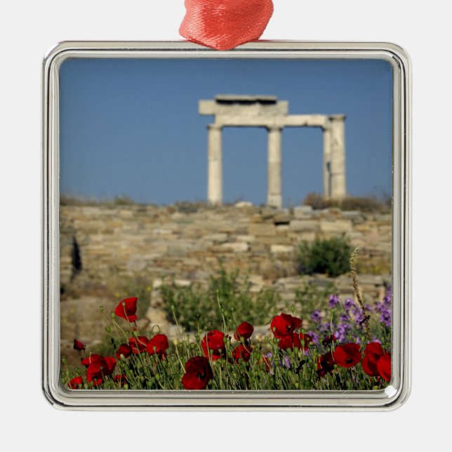 Ornamento De Metal Europa, Grécia, Cíclades, Delos. Ruínas de coluna. (Frente)