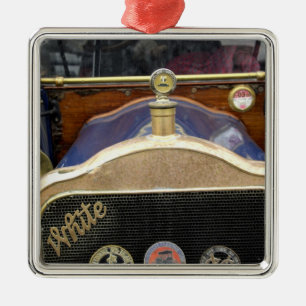 Ornamento De Metal Europa, Irlanda, Dublim. Vintage auto, Branco 2