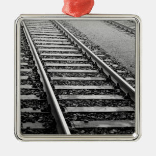 Ornamento De Metal Europa, Suíça, Zurique. Trilhos de trem