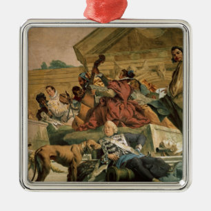 Ornamento De Metal Europa, um dos quatro continentes