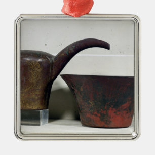 Ornamento De Metal Ewer e bacia (cobre)