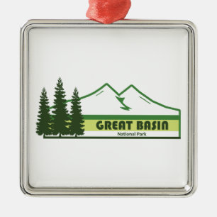 Ornamento De Metal Excelente Basin National Park Green Stripes