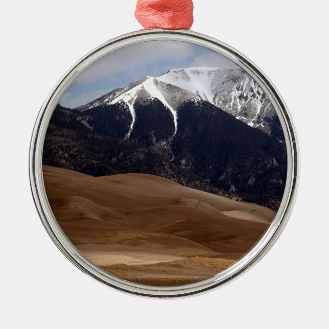 Ornamento De Metal Excelente Sand Dunes National Park Souvenir (Frente)