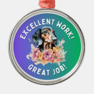 Ornamento De Metal Excelente Trabalho Dachshund