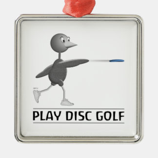Ornamento De Metal Executar Golf de Disco