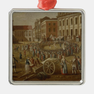 Ornamento De Metal Executores da rua na alteração Markt, 1771