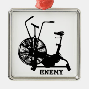 Ornamento De Metal Exercício Engraçado, Malhação da Air Bike Enemy