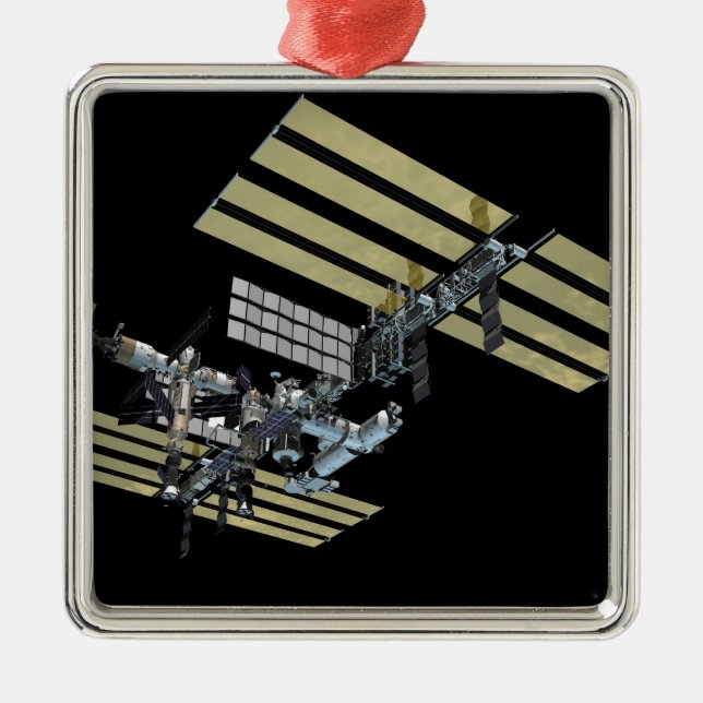 Ornamento De Metal Exibição gerada pelo computador 10 (Frente)