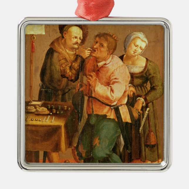 Ornamento De Metal Extração do dente (Frente)