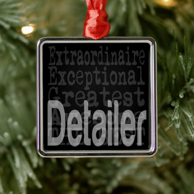 Ornamento De Metal Extraordinário Detailer (Árvore)