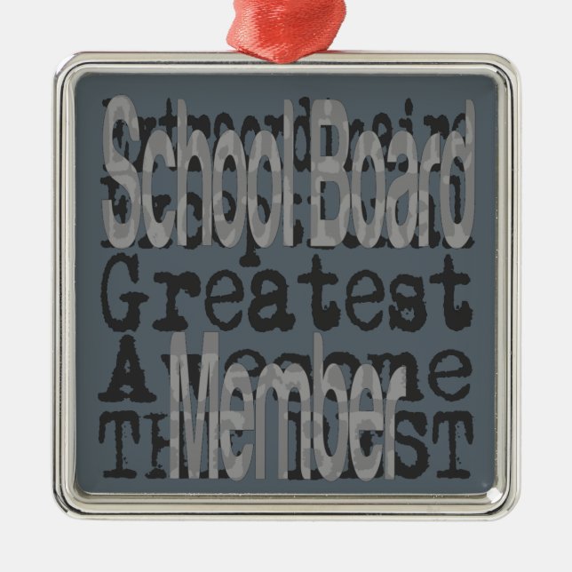 Ornamento De Metal Extraordinário do Conselho escolar (Frente)