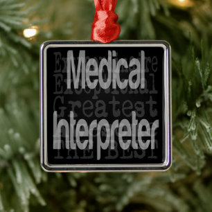 Ornamento De Metal Extraordinário do intérprete médico