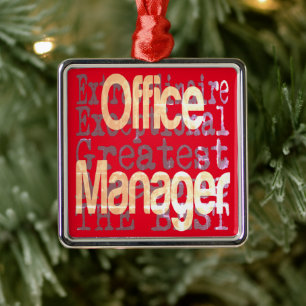 Ornamento De Metal Extraordinário do Office Manager