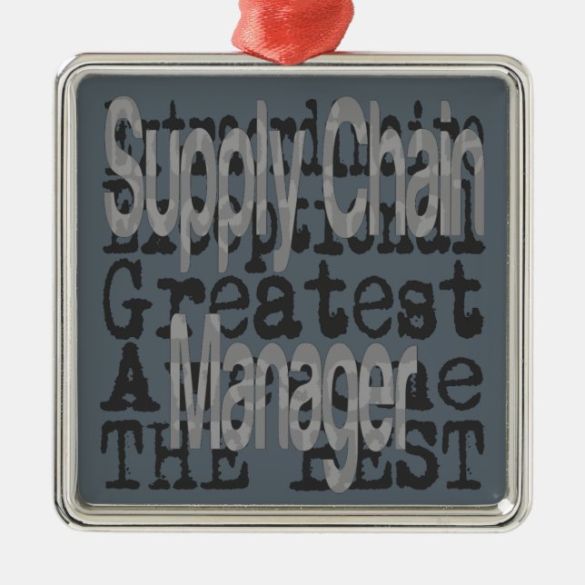 Ornamento De Metal Extraordinário do Supply Chain Manager (Frente)