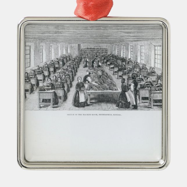 Ornamento De Metal Fábrica de calçados (Frente)