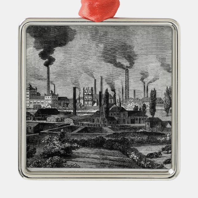 Ornamento De Metal Fábrica do Sr. Krupp em Essen, Alemanha (Frente)