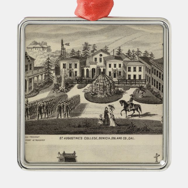 Ornamento De Metal Faculdade, escola, Benicia (Frente)