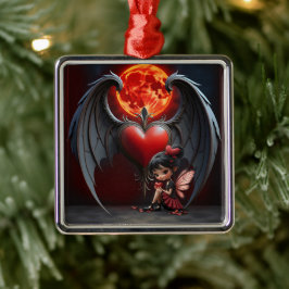 Ornamento De Metal Fada do Vale da Lua de Sangue