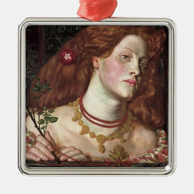 Ornamento De Metal Fair Rosamund (Elegante e Linda Ruiva) (Frente)