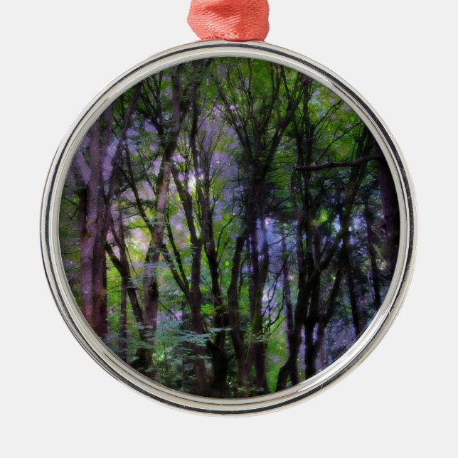 Ornamento De Metal Fairy Lights Surreal Forest (Frente)