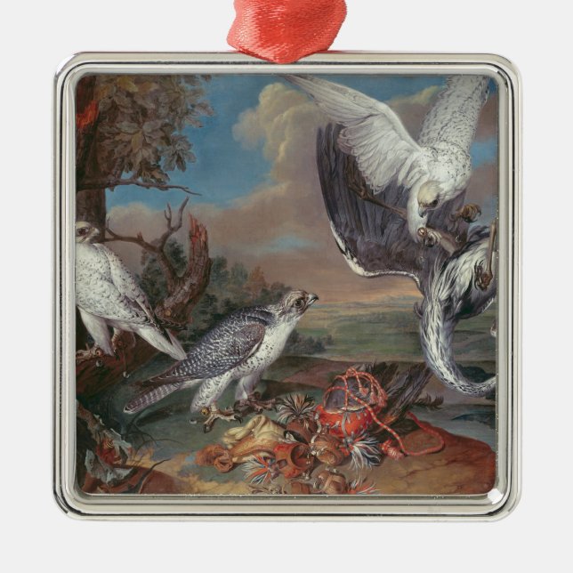 Ornamento De Metal Falcons de Greenland Cyr (Frente)