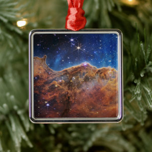 Ornamento De Metal Falésias Cósmicas Nebulosa Carina Espaço Telescópi