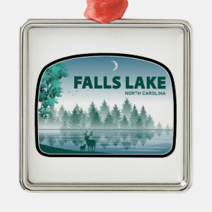 Ornamento De Metal Falls Lake Carolina do Norte Veado