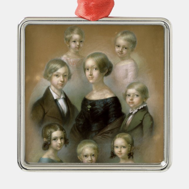 Ornamento De Metal Família (Frente)