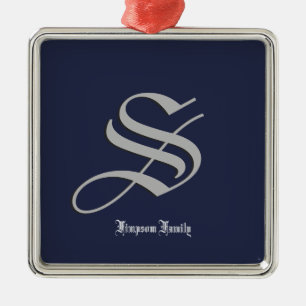 Ornamento De Metal Família inicial