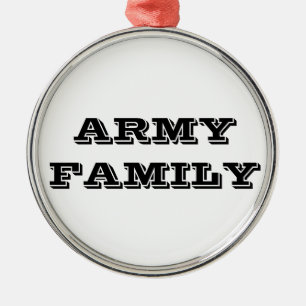 Ornamento De Metal Família Ornament