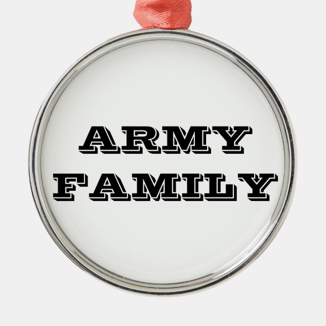 Ornamento De Metal Família Ornament (Frente)