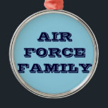 Ornamento De Metal Família Ornament Air Force<br><div class="desc">Família Ornament Air Force</div>