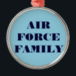 Ornamento De Metal Família Ornament Air Force<br><div class="desc">Família Ornament Air Force</div>