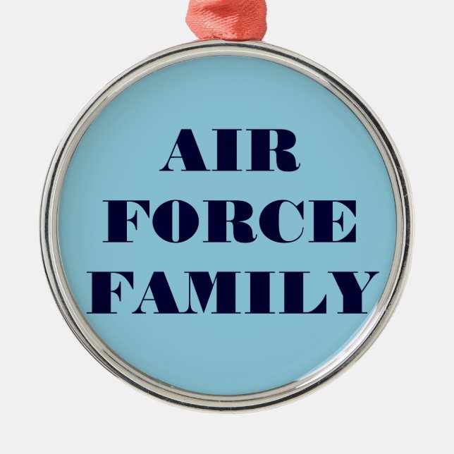 Ornamento De Metal Família Ornament Air Force (Frente)
