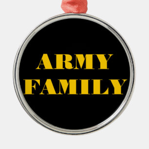 Ornamento De Metal Família Ornament Army
