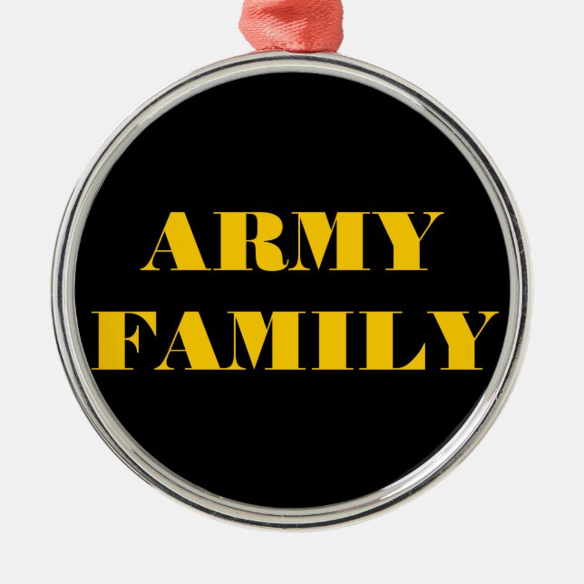 Ornamento De Metal Família Ornament Army (Frente)