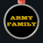 Ornamento De Metal Família Ornament Army<br><div class="desc">Família Ornament Army</div>