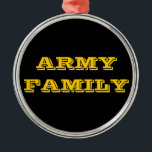 Ornamento De Metal Família Ornament Army<br><div class="desc">Família Ornament Army</div>