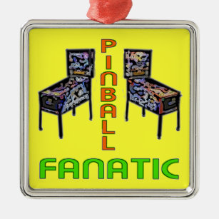 Ornamento De Metal Fanático do Pinball
