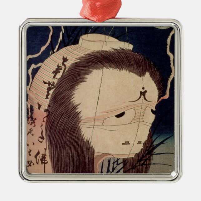 Ornamento De Metal Fantasma japonês (Frente)