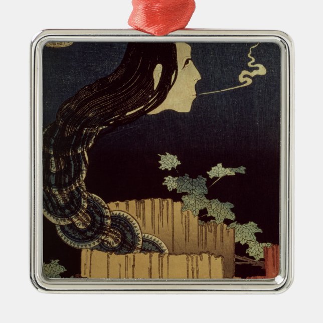 Ornamento De Metal Fantasma japonês (Frente)