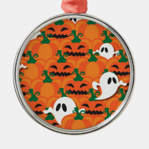 Ornamento De Metal Fantasmas de Abóbora de Halloween Assombrados