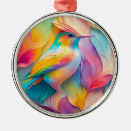 Ornamento De Metal Fantasy Birds Silk Bird