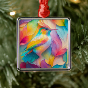Ornamento De Metal Fantasy Birds Silk Bird