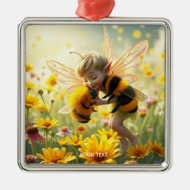 Ornamento De Metal Fantasy Cute Beers Beijo (Frente)