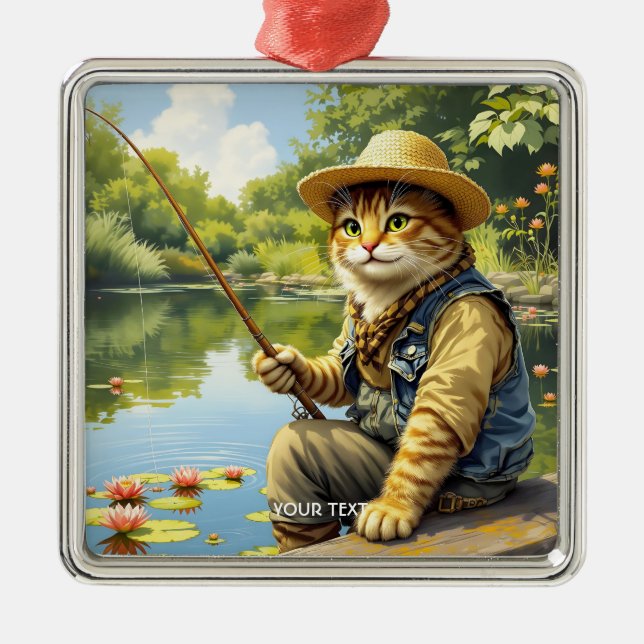 Ornamento De Metal Fantasy Cute Lake Fish (Frente)